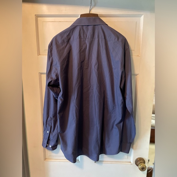 Pierre Cardin Vintage Gray/Bluish Button Down Shirt Men’s 16 1/2 34/35 - Picture 3 of 9